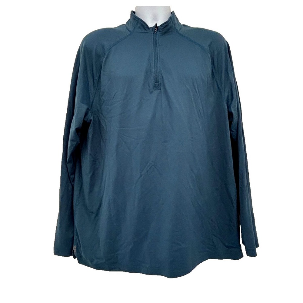 Rhone 1/4 Zip Henley Shirt XL Blue Gorp Core Outdoors Stretch Technical Hike
